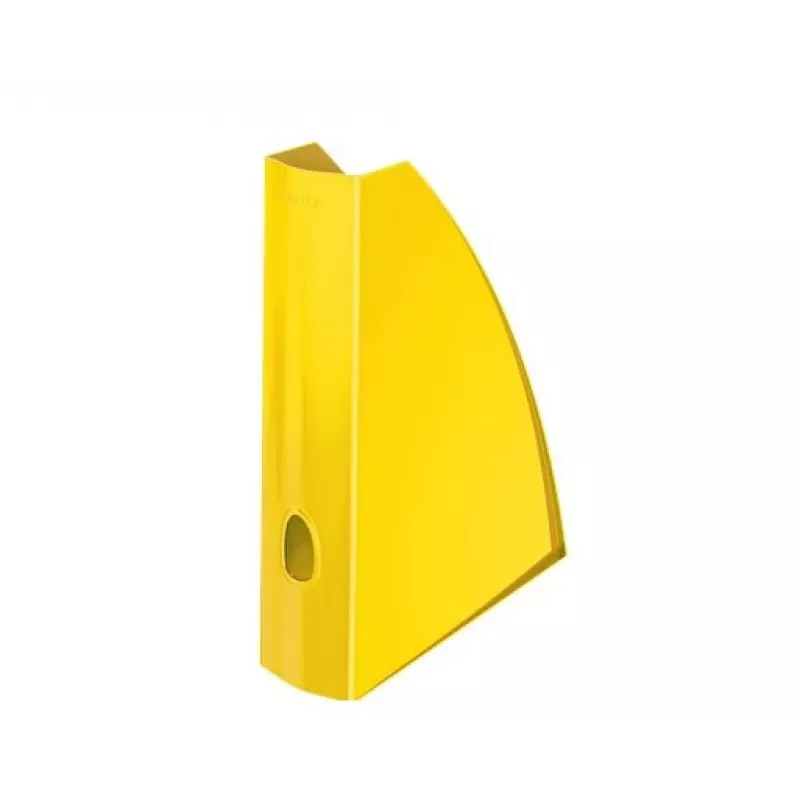 Leitz žurnalų dėtuvė WOW, geltona, plastikinė, A4, 75 mm, 258 mm, 312 mm