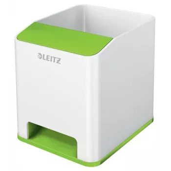 Leitz Sound rašiklių laikiklis WOW, žalias, baltas, polistirenas (PS), 90 mm, 100 mm, 101 mm, 140 g