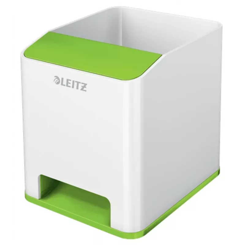 Leitz Sound rašiklių laikiklis WOW, žalias, baltas, polistirenas (PS), 90 mm, 100 mm, 101 mm, 140 g