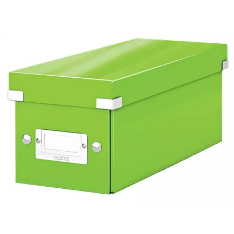 Leitz Click & Store WOW CD saugojimo dėžė, žalia, kartoninė, 143 mm, 352 mm, 136 mm, 440 g