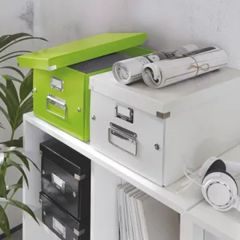 Leitz Click & Store WOW vidutinė laikymo dėžutė, žalia, kartonas, 281 mm, 370 mm, 200 mm, 900 g