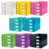 „Leitz Click & Store WOW“ stalčių spintelė (4 stalčiai), žalia, kartonas, 286 mm, 356 mm, 282 mm