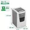 Leitz IQ Autofeed Office 150 automatinis popieriaus smulkintuvas P5, mikro pjovimas, 22 cm, 2 x 15 mm, 44 l, 500 lapų, 55 dB