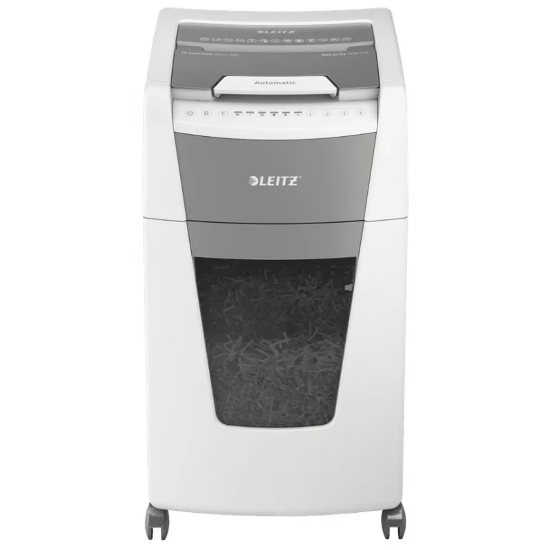 Leitz IQ Autofeed Office 300 automatinis popieriaus smulkintuvas P5, mikropjovimo smulkinimas, 22 cm, 2 x 15 mm, 60 L, 700 lapų, 55 dB