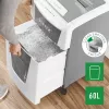 Leitz IQ Autofeed Office 300 automatinis popieriaus smulkintuvas P5, mikropjovimo smulkinimas, 22 cm, 2 x 15 mm, 60 L, 700 lapų, 55 dB