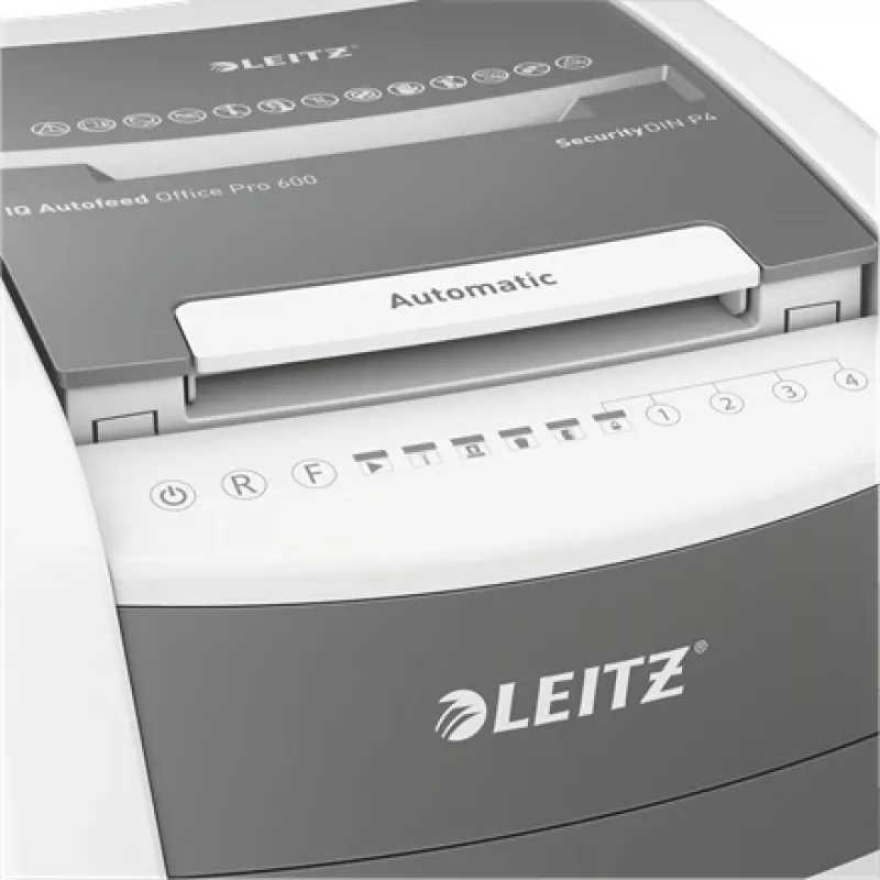 Leitz IQ Autofeed Office Pro 600 automatinis popieriaus smulkintuvas P4