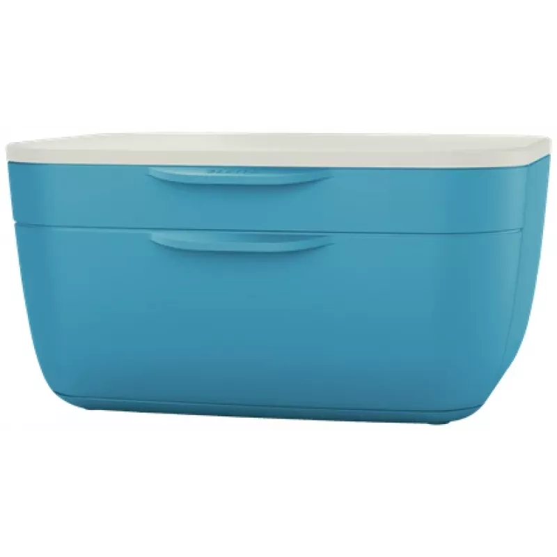 Leitz Cosy stalčių spintelė, 2 stalčiai (-ių), Polistirenas (PS), Mėlyna, Balta, 1 vnt., 251 mm, 143 mm