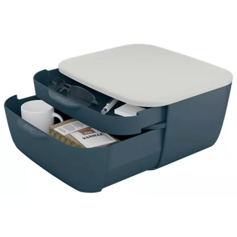 Leitz Cosy stalčių spintelė, 2 stalčiai (-ių), Polistirenas (PS), Juoda, Balta, 1 vnt., 251 mm, 143 mm