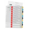 Leitz Cosy 1-10 spausdinamas skirstytuvas, PP, skaitmeninė kortelių rodyklė, polipropilenas (PP), vertikalus, A4 Maxi, 245 mm, 305 mm