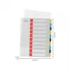 Leitz Cosy 1-10 spausdinamas skirstytuvas, PP, skaitmeninė kortelių rodyklė, polipropilenas (PP), vertikalus, A4 Maxi, 245 mm, 305 mm