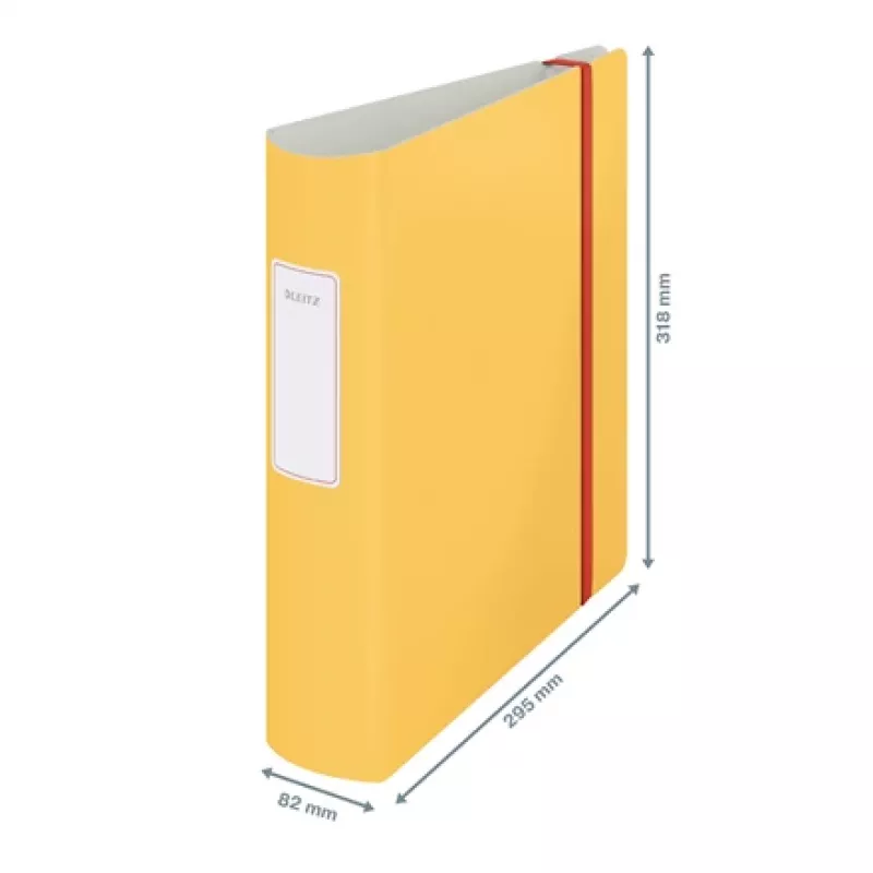 Leitz 180° Active Cosy svirties segtuvas 80 mm, A4, polifoamas, geltonas, 500 lapų, 80 g/m², 8,2 cm