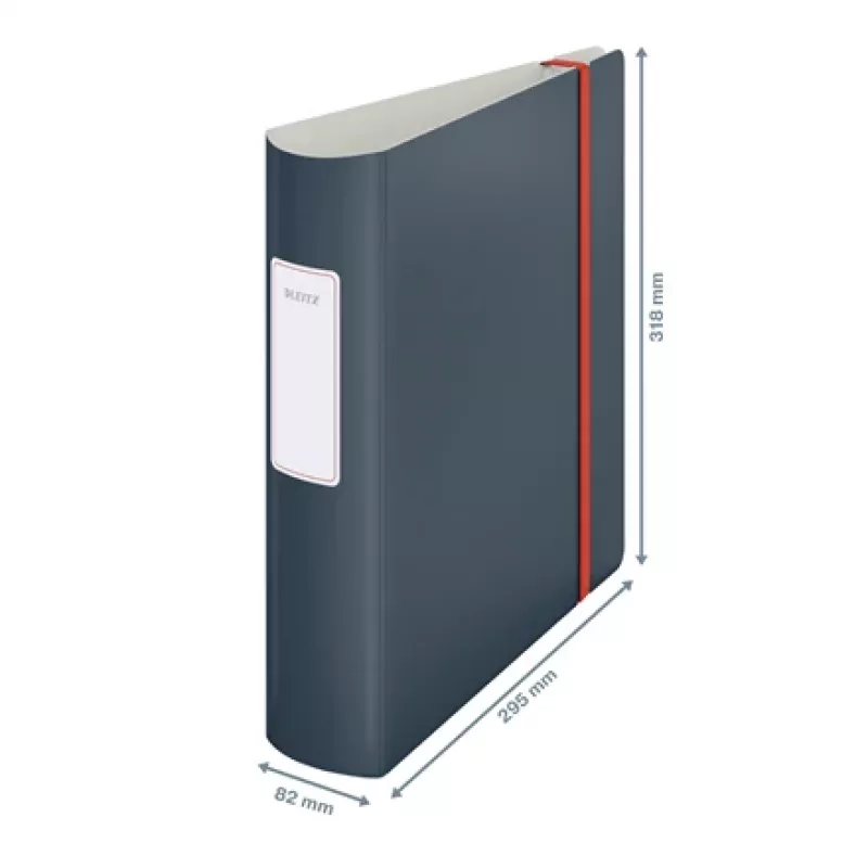 Leitz 180° Active Cosy svirties segtuvas 80 mm, A4, polifoam, juodas, 500 lapų, 80 g/m², 8,2 cm