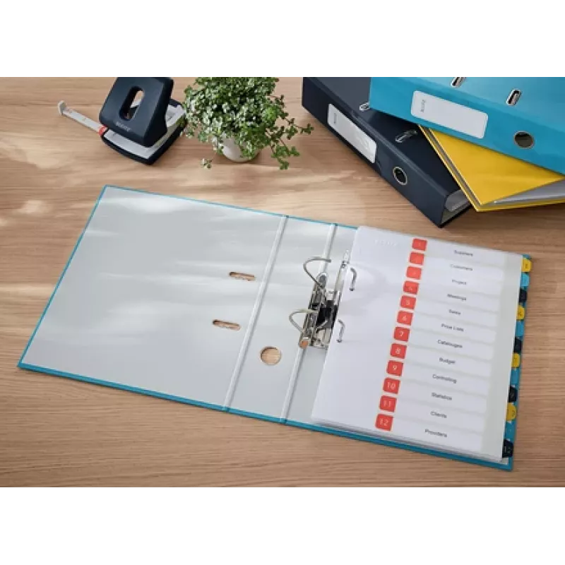 Leitz 180° Cosy minkšto lietimo svirtinis archyvinis segtuvas 80 mm, A4, kartonas, mėlynas, tekstūruotas paviršius, 600 lapų, 80 g/m²