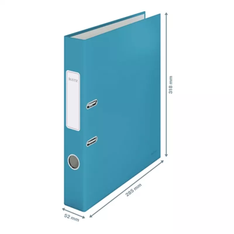 Leitz 180° Cosy minkšto prisilietimo svirtinė segtuvo byla 50 mm, A4, kartonas, mėlyna, tekstūruotas paviršius, 350 lapų, 80 g/m²