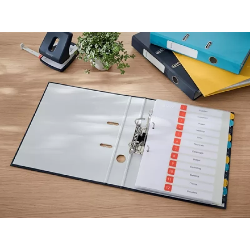 Leitz 180° Cosy svirties segtuvas Soft Touch 50 mm, A4, kartonas, juodas, tekstūruotas paviršius, 350 lapų, 80 g/m²