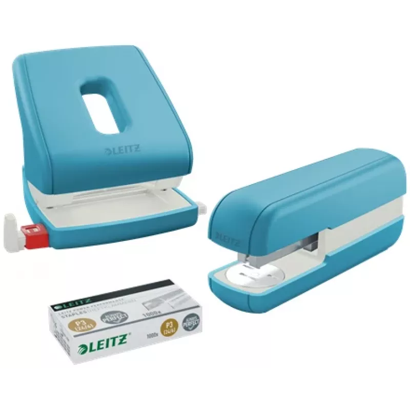 Leitz Cosy segiklis 30 lapų, 30 lapų, Mėlynas, Standartinis sąvaržėlės tipas, 26/6, Metalas, Plastikas, 80 g/m²
