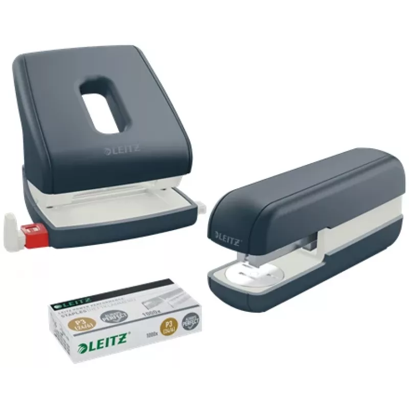 Leitz Cosy segtuvas 30 lapų, 30 lapų, juoda, standartinis sulenkimo būdas, 24/6, metalas, plastikas, 80 g/m²