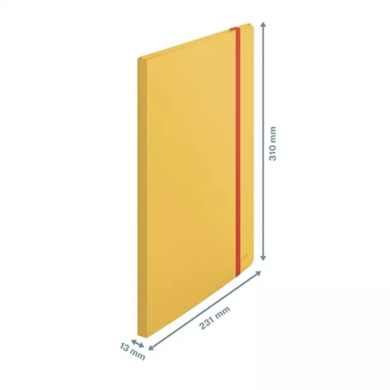 Leitz Cosy Mobile Display Book Plus, geltona, polipropilenas (PP), 20 kišenėlių, vertikalus, A4, 231 mm