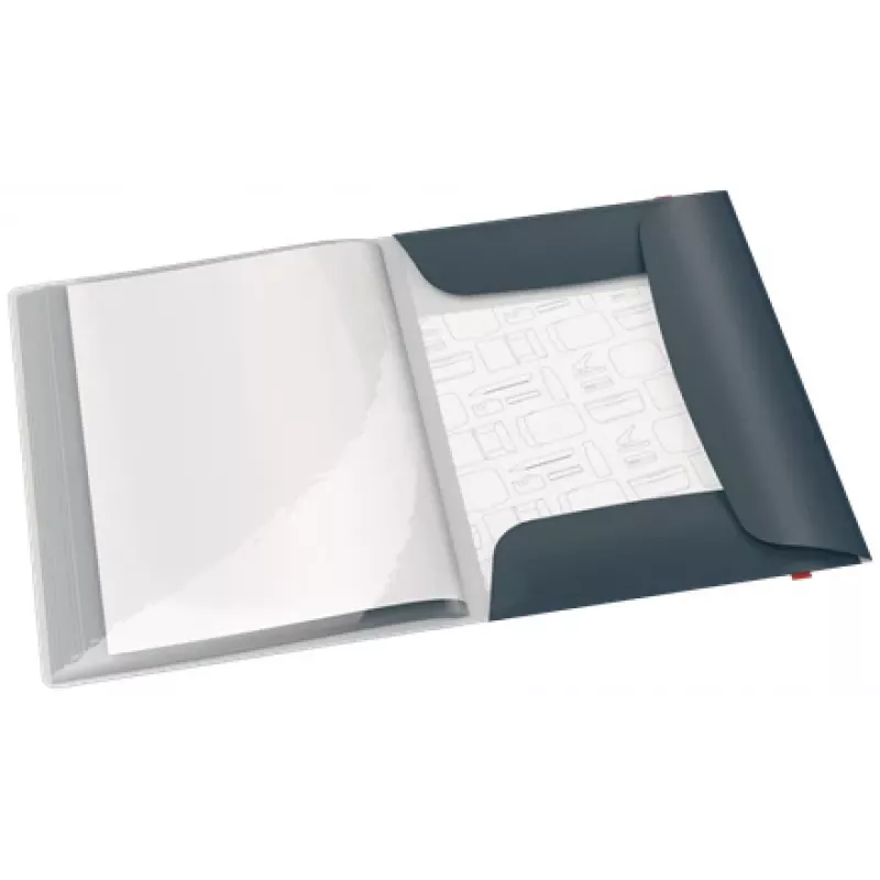 Leitz Cosy Mobile Display Book Plus, pilka, polipropilenas (PP), 20 kišenių, portretinė, A4, 231 mm