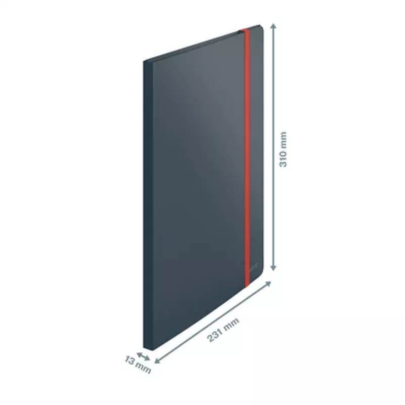 Leitz Cosy Mobile Display Book Plus, pilka, polipropilenas (PP), 20 kišenių, portretinė, A4, 231 mm