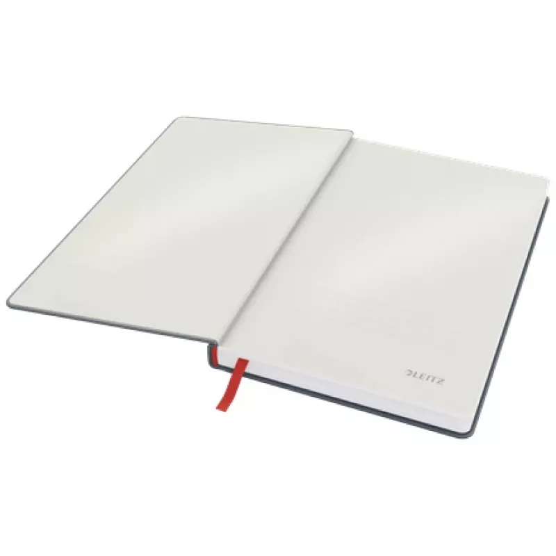 Leitz Cosy Užrašų knygelė Soft Touch, liniuota, kietais viršeliais, vienspalvė, juoda, A5, 80 lapų, matinė, 100 g/m²