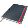 Leitz Cosy minkšto lietimo sąsiuvinis su languotu raštu, kietais viršeliais, vienspalvis, juodas, B5, 80 lapų, matinis, 100 g/m²
