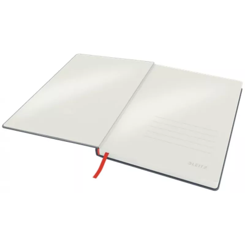 Leitz Cosy sąsiuvinis Soft Touch su linijomis ir kietais viršeliais, vienspalvis, juodas, B5, 80 lapų, matinis, 100 g/m²