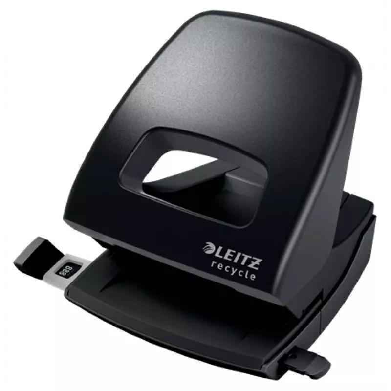 Leitz NeXXt Recycle skylamušis, 30 lapų, juodas, plastikinis, 8 cm, 5,5 mm, A6