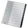 Leitz Recycle rodyklė, PP, itin plati, skaitmeninė skirtukų rodyklė, polipropilenas (PP), juoda, balta, portretinė, A4 Maxi, 160 g/m²
