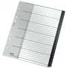 Leitz Perdirbimo Indeksas, PP, itin platus, Skaitmeninis skirtukų indeksas, Polipropilenas (PP), Juoda, Balta, Portretinė, A4 Maxi, 160 g/m²