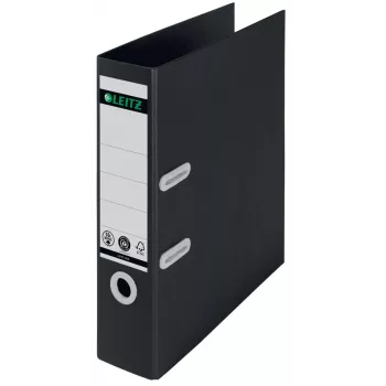 Leitz 180° Recycle svirtinis segtuvas, A4, Kartonas, Juoda, 600 lapų, 80 g/m², 320 mm