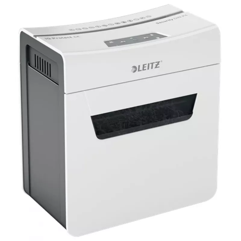 Leitz IQ Protect Premium popieriaus smulkintuvas 6X P4, 4 x 40 mm, 10 L, 100 lapų, 55 dB, lietimui jautrus, 6 lapai