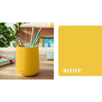 Leitz Cosy Pieštukų dėklas, Geltonas, Keramika, Berniukams/Mergaitėms, 8.7 cm, 105 mm, 240 g