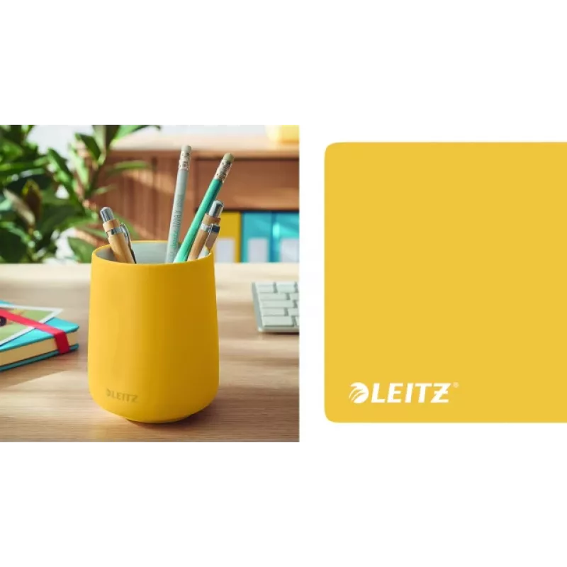 Leitz Cosy Pieštukų dėklas, Geltonas, Keramika, Berniukams/Mergaitėms, 8.7 cm, 105 mm, 240 g