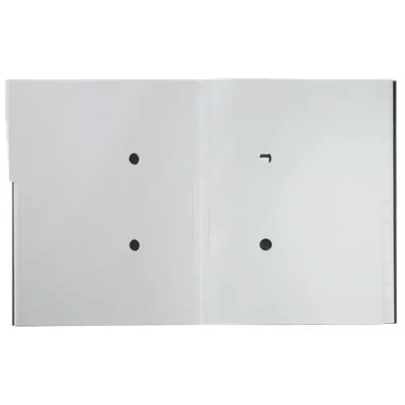 Leitz Recycle Card Divider Book, parašų aplankas, A4, kartonas, juoda, matinė, elastinė juosta