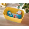 Leitz MyBox Cosy Small su dangčiu, laikymo dėžė, laikymo dėžė, geltona, stačiakampė, plastikinė, vienspalvė, geltona