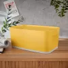 Leitz MyBox Cosy Small su dangčiu, laikymo dėžė, laikymo dėžė, geltona, stačiakampė, plastikinė, vienspalvė, geltona