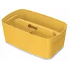 Leitz MyBox Cosy Small su dangčiu, laikymo dėžė, laikymo dėžė, geltona, stačiakampė, plastikinė, vienspalvė, geltona