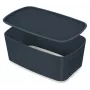 Leitz MyBox Cosy Small su dangčiu, dėžė daiktams laikyti, Dėžė daiktams laikyti, Pilka, Stačiakampio formos, Plastikas, Vienspalvė, Vidaus