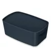 Leitz MyBox Cosy Small su dangčiu, dėžė daiktams laikyti, Dėžė daiktams laikyti, Pilka, Stačiakampio formos, Plastikas, Vienspalvė, Vidaus