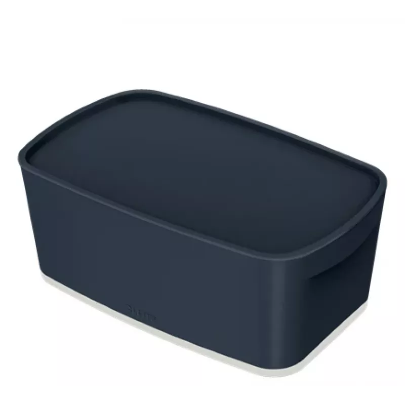 Leitz MyBox Cosy Small su dangčiu, dėžė daiktams laikyti, Dėžė daiktams laikyti, Pilka, Stačiakampio formos, Plastikas, Vienspalvė, Vidaus