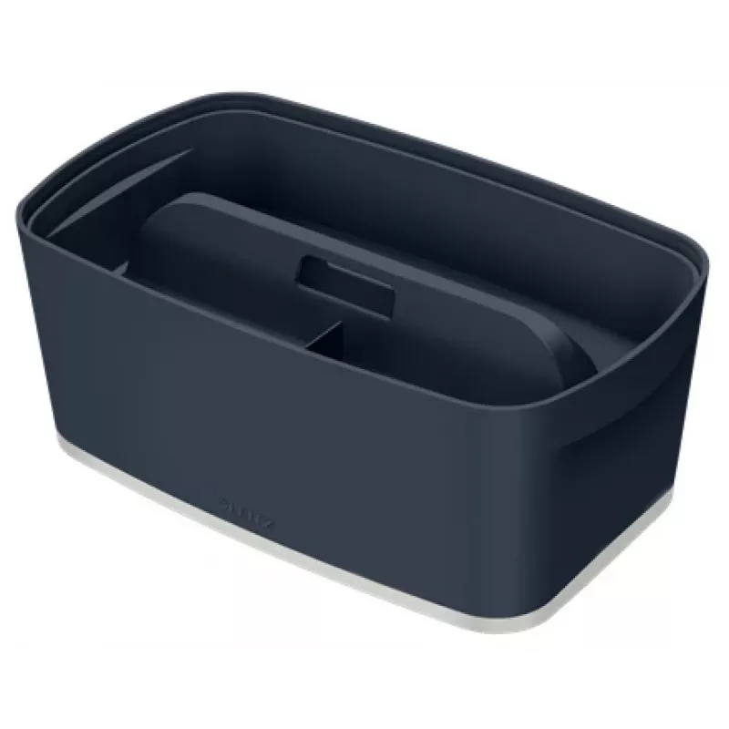 Leitz MyBox Cosy Small su dangčiu, dėžė daiktams laikyti, Dėžė daiktams laikyti, Pilka, Stačiakampio formos, Plastikas, Vienspalvė, Vidaus