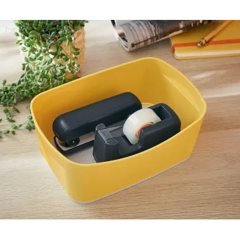 Leitz MyBox Cosy laikymo padėklas, Laikymo padėklas, Geltona, Stačiakampis, Plastikas, Vienspalvis, 246 mm