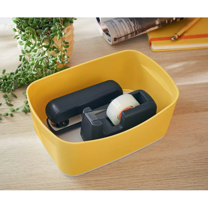 Leitz MyBox Cosy laikymo padėklas, Laikymo padėklas, Geltona, Stačiakampis, Plastikas, Vienspalvis, 246 mm
