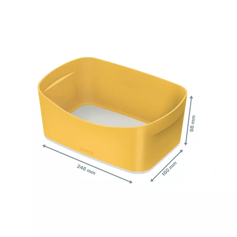 Leitz MyBox Cosy laikymo padėklas, Laikymo padėklas, Geltona, Stačiakampis, Plastikas, Vienspalvis, 246 mm