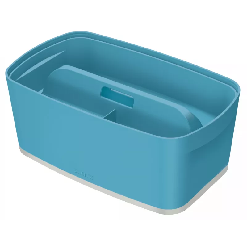 Leitz MyBox Cosy Organiser Tray su rankena Small, talpykla, mėlyna, plastikinė, 307 mm, 181 mm, 56 mm, 300 g