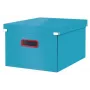 Leitz Click & Store Cosy vidutinė laikymo dėžė, Laikymo dėžė, Mėlyna, Stačiakampė, Kartoninė, Vienspalvė, Skirta naudoti patalpose
