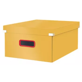 Leitz Click & Store Cosy didelė laikymo dėžė, Laikymo dėžė, Geltona, Stačiakampė, Kartonas, Vienspalvė, Vidaus patalpoms