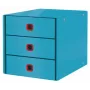 Leitz Click & Store Cosy stalčių spintelė (3 stalčiai), mėlyna, kartonas, 286 mm, 358 mm, 282 mm