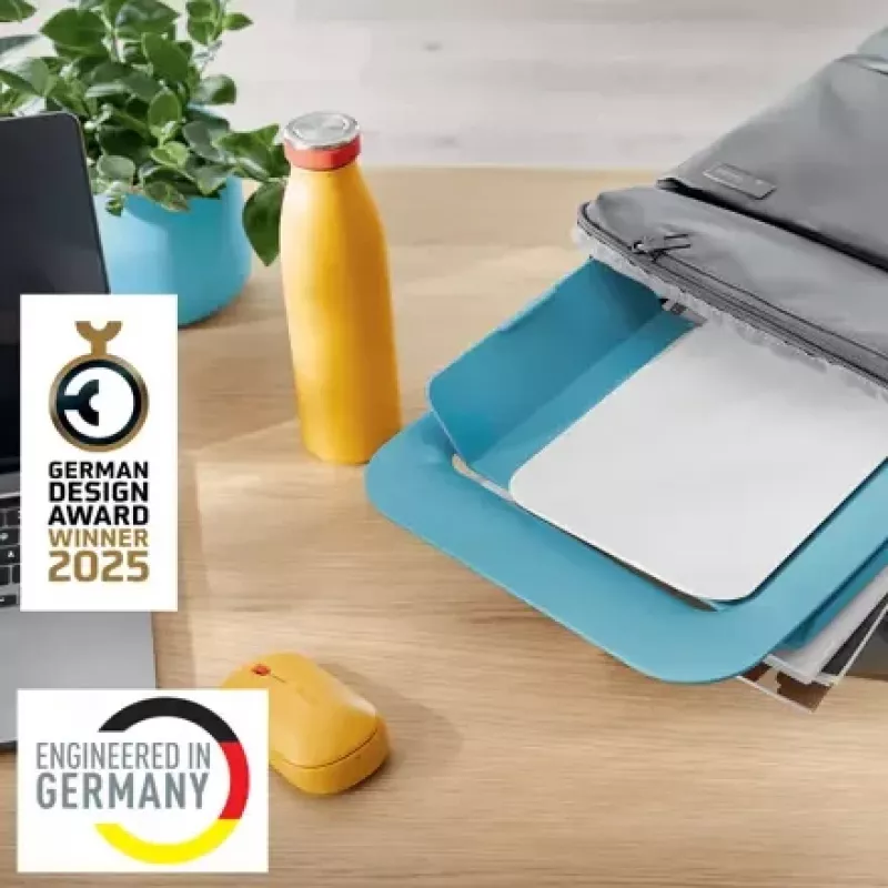 „Leitz Ergo Cosy“ reguliuojamas nešiojamojo kompiuterio stovas, 80 % perdirbto plastiko